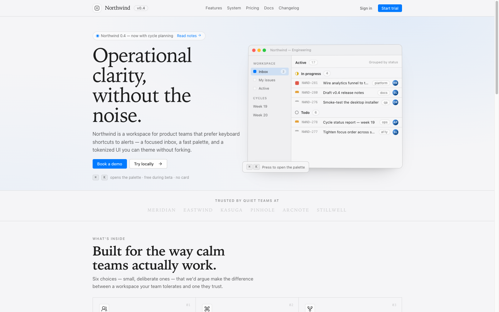 SaaS landing template preview